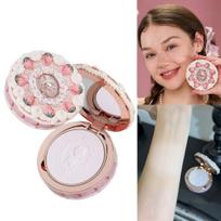 Flower Knows Strawberry Cupid Pressed Powder Matte Soft Oil Control Setting Powder Long Lasting Mattifying Translucent Powder beige