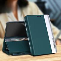 For Samsung Galaxy Z Fold 8 Ultra 7 6 5 4 3 Case with PU Leather Built-in S Pen Slot with Stylu Kickstand Full Cover Galaxy Z Fold4 žalia