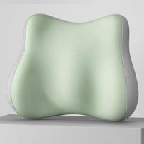 Memory Foam Seat Cushion & Lumbar Support Pillow, Ergonomic Hip & Back Support Pad for Office Chair Average Size žalia