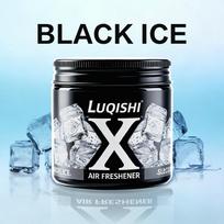 Solid Car Air Freshener, Odor Eliminator, Premium Car Accessories, Long-Lasting Solid Air Freshener for Auto Interior 220g black