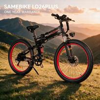 Samebike LO26Plus Electric Bike 48V15Ah Lithium Batery Motor E-bike LCD Display With USB 26Inch Electric Snow Bicycle