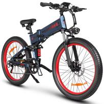 Samebike LO26Plus Electric Bike 48V15Ah Lithium Batery Motor E-bike LCD Display With USB 26Inch Electric Snow Bicycle