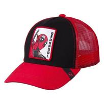 Deadpool cartoon truck driver mesh cap for men and women hip hop baseball cap black