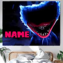 Personalized Poppy Playtime Background Tapestry,Custom Name Birthday Party,Multifunctional Wall Decoration for Home Decor,Various Occasions 180cmx230cm