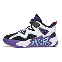 Anta Kids Cement Nemesis Velcro Non-Slip Shock Absorbing Wear-Resistant Breathable Mid-Top Basketball Shoes Kids Basketball Shoes A312131153A-3 40