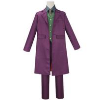 Betmenas Tamsusis riteris Violetinis Džokeris Heath Ledger Helovino kamuolio kostiumas XXXL gray