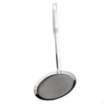 Strainer 80 Mesh Extra Fine Long Handle Multifunctional Food Pot Skimmer for 36cmx14cm white