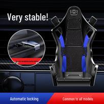 2024 Universal Racing Seat Car Phone Holder Vent Mount mėlyna