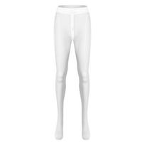 Moterims Užtrauktukas tarpkojo Pėdkelnės Skaidrios Permatomos Pėdkelnės Tamprios Vienspalvės Elastingas juosmuo Medaus mėnesio dovana L white