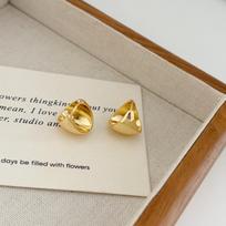 European Geometric Fan Shape Ear Cuff - Stylish Everyday Earrings auksas