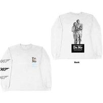 James Bond 007 Dr No L/S Shirt White New Unisex T-Shirt XXXL gray