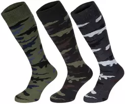 MA-GA Winter Socks Esercito Cotton Blend Ilgos žieminės kojinės, 3 porų pakuotė
