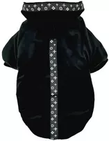 Šunų Drabužiai - Pchełka Velvet Juodas M Juoda