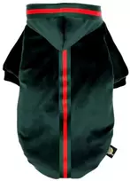 Šunų Drabužiai - Pchełka Velvet Žalias M 5–10 kg 26–29 cm Kaklas 42–45 cm Krūtinė Žalia