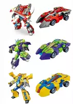 Robotas transformeris mašina, Spalva: Raudona