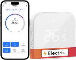 meross Wi-Fi elektrinio grindinio šildymo termostatas 16 A, 3840 W, MTS205