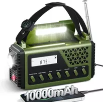 Gemmac avarinis saulės radijas Bluetooth AM/FM/SW su 10 000 mAh maitinimo banku 1199SW