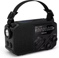 Philips nešiojamas AM/FM radijas su saulės įkrovimu ir žibintuvėliu TAR1659/00