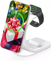 MMOBIEL belaidė magnetinė įkrovimo stotelė 3 viename Qi 15 W Universal