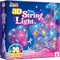 Klever Kits 3D siūlų meno rinkinys su LED lemputėmis vaikams 8–12 metų 60105