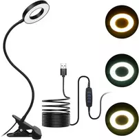 URAQT LED stalinė lempa su spaustuku, 48 LED, USB, 7 W, U4-TLH210325-FBA