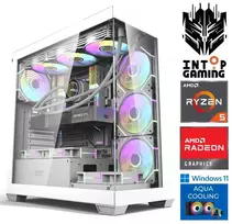 Stacionarus kompiuteris INTOP AQUA Ryzen 5 7500X3D 16GB DDR5 1TB SSD M.2 NVME+2TB RX9060XT 16GB WIN11 (RW92379WH) (Atnaujinta)