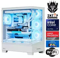 Stacionarus kompiuteris INTOP AQUA Ultra 7 265KF 32GB DDR5 1TB SSD M.2 NVME RX9060XT 16GB WiFi no-OS (RW92617NS) (Atnaujinta)