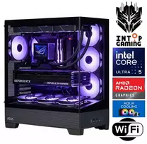 Stacionarus kompiuteris INTOP AQUA Ultra 5 250KF Plus 16GB DDR5 1TB SSD M.2 NVME RX9060XT 16GB WiFi no-OS (RW92934NS) (Atnaujinta)