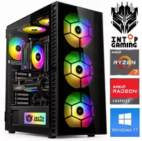 Stacionarus kompiuteris INTOP Ryzen 7 5700X 32GB 250SSD M.2 NVME RX9060XT 16GB WIN11 (RW93361WH) (Atnaujinta)