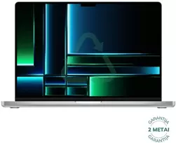 Apple Atnaujintas MacBook Pro 2023 Retina 16" - M2 Pro 19C GPU / 16GB / 1TB SSD / Sidabrinis (būklė kaip naujas)