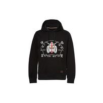 Evisu Gundam And Shield Family Flower Hoodie Men hoodies Black 2EAGUM0SW442XX M gray