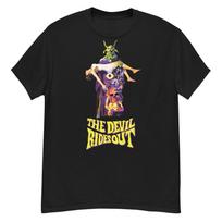 The Devil Rides Out cult Hammer horror film fan art t-shirt XL yellow