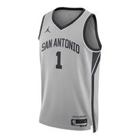 Nike San Antonio Spurs Basketball Jersey Men's HM4882-007 Pingyin gray
