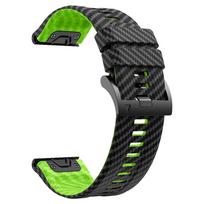 22/26 mm anglies pluošto silikoninė apyrankė, skirta Garmin Fenix 8 47/51 mm E 7 7X Pro QuickFit apyrankėms, skirtoms Approach S70 Quatix 8 Enduro 3 dirželiui QuickFit 22mm black
