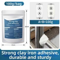 White Metal Repair Putty Strong Bond Epoxy Resin Adhesive New Cast Iron Putty  Hole Patching 1