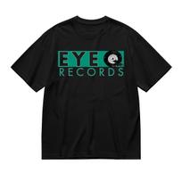 Eye Q Records Label T Shirt Breakbeat German Techno Rave Jungle Drum n Bass L juoda