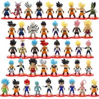 1Pcs Random Style Dragon Ball Son Goku Super Saiyan Anime Figure Goku Dbz Action Figure Model Gifts Collectible Figurines red