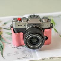PU Leather Camera Case Fujifilm X-T5 X-T4 X-T30 II X-T20 X-S10 X-S20 X100VI Compact DSLR Protective Sleeve Bag XT30-XT20 Pink Protective Case