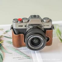 PU Leather Camera Case Fujifilm X-T5 X-T4 X-T30 II X-T20 X-S10 X-S20 X100VI Compact DSLR Protective Sleeve Bag XT30-XT20 Brown Protective Case gray