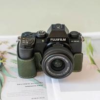PU Leather Camera Case Fujifilm X-T5 X-T4 X-T30 II X-T20 X-S10 X-S20 X100VI Compact DSLR Protective Sleeve Bag XS10 Green Protective Case