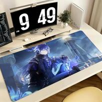 Genshin Impact Flins Pro ESports Xxl Gaming Mousepad Extra Large NonSlip Stitched Edge Keyboard Laptop Desk Mat For Pc Gamer 800x300x2mm