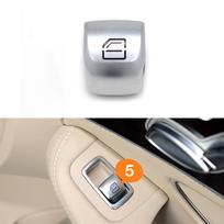 Automobilio lango pakėlimo jungiklio mygtuko dangtelio pakeitimas Mercedes Benz C E GLC S klasėms W205 W253 W213 W293 W222