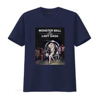 Lady Gaga  The Monster Ball Tour Concert T Shirt S To XL vintage Washed Casual Versatile fashion Stretched homme 3XL black