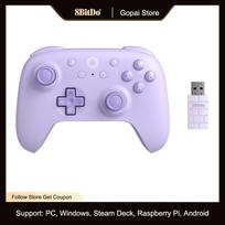 8BitDo Ultimate 2C Wireless Gaming Controller Hall Effect Joystick for PC, Windows 10, 11, Steam Deck, Raspberry Pi, Android violetinė