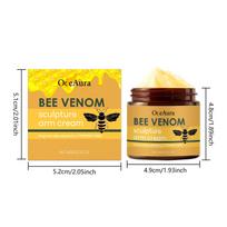 Bee Venom Sculpture Arm Cream Tightening Contours Silky Smooth Texture Brightening Body Care Lotion for Arms Legs Full Body Care 1PC yellow