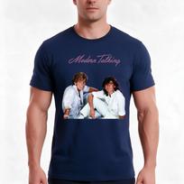 Modern Talking Tshirt Summer Casual Cotton Tee Oversized Streetwear Tops Vintage Graphic Print Loose Fit Short Sleeve L black