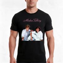 Modern Talking Tshirt Summer Casual Cotton Tee Oversized Streetwear Tops Vintage Graphic Print Loose Fit Short Sleeve 4XL black