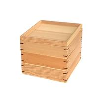 Yamaga Lacquerware Store Bento Unfinished with for New Sports and Outings Three-tiered Box, 16.5cm, 3000ml, Wooden, Wood, Dividers, Year's Dishes, ruda
