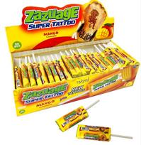 Zazuage Super Tattoo mango lollipops with tattoo 50 pcs