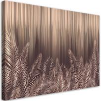 Canvas print, Exotic palm leaves 3D 90x60 ruda